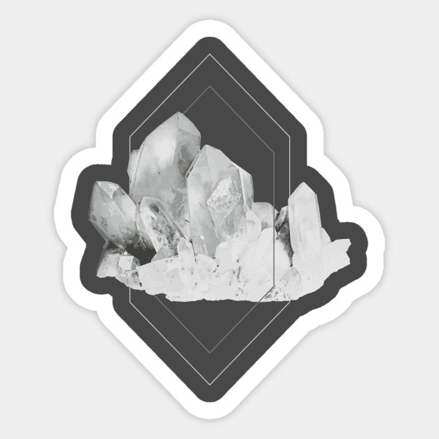 Milky Quartz Crystal Sticker by Xilie